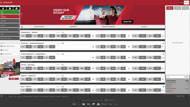 BETCENTER screenshot 1