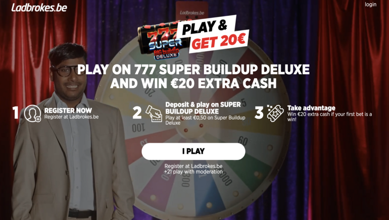 Ladbrokes biedt spelers €20 extra cash banner