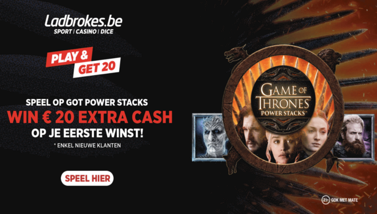The new Game of Thrones Power of Stacks is NOW live at Ladbrokes Belgium