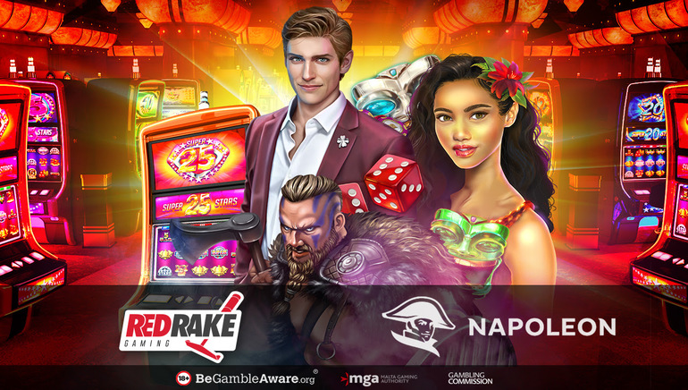 Red Rake-logo en Napoleon Casino